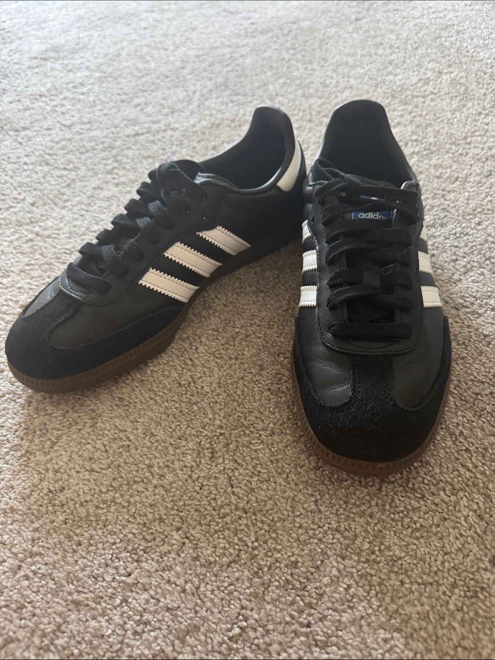 adidas Black White Gum-sole mens Sneakers